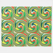 Moderne Swirl Abstrakt Art #2 Fleecedecke (Vorderseite (Horizontal))