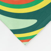 Moderne Swirl Abstrakt Art #2 Fleecedecke (Ecke)