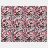 Moderne Swirl Abstrakt Art #4 Fleecedecke (Vorderseite (Horizontal))