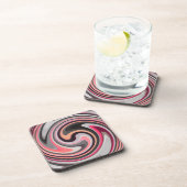 Moderne Swirl Abstrakt Art #4 Getränkeuntersetzer (Rechte Seite)