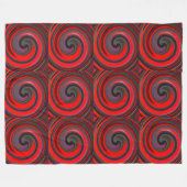 Moderne Swirl Abstrakt Art #5 Fleecedecke (Vorderseite (Horizontal))