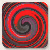 Moderne Swirl Abstrakt Art #5 Getränkeuntersetzer (Vorderseite)