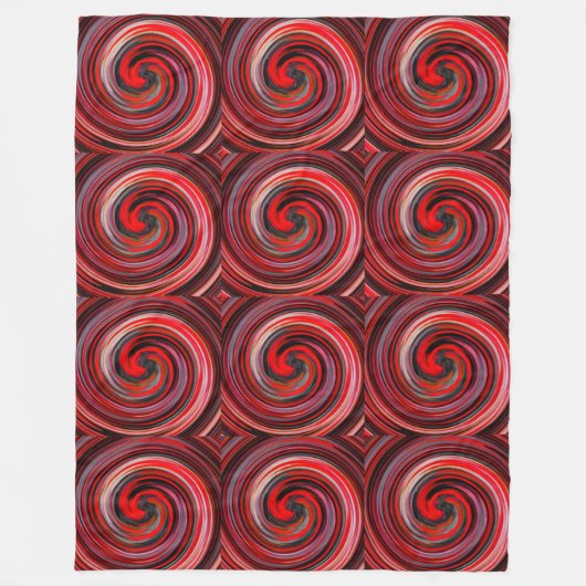 Moderne Swirl Abstrakt Art #6 Fleecedecke (Vorderseite)