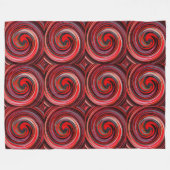 Moderne Swirl Abstrakt Art #6 Fleecedecke (Vorderseite (Horizontal))