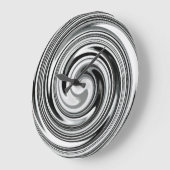 Moderne Swirl Abstrakt Art #7 Große Wanduhr (Winkel)