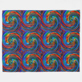Moderne Swirl Abstrakt Art #8 Fleecedecke (Vorderseite (Horizontal))