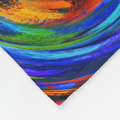 Moderne Swirl Abstrakt Art #8 Fleecedecke (Ecke)