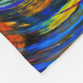 Moderne Swirl Abstrakt Art #9 Fleecedecke (Ecke)