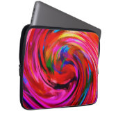 Moderne Swirl Abstrakt Art #9 Laptopschutzhülle (Vorne Rechts)