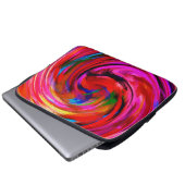 Moderne Swirl Abstrakt Art #9 Laptopschutzhülle (Vorne Knopf)