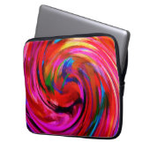 Moderne Swirl Abstrakt Art #9 Laptopschutzhülle (Vorderseite Links)