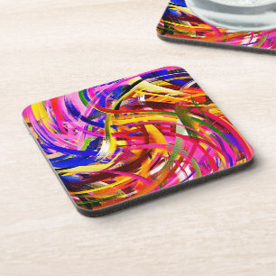 Moderne Swirl-Abstrakte Kunst #21 Getränkeuntersetzer
