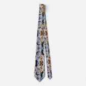 Moderne Swirl Art Deco Muster Krawatte (Vorderseite)