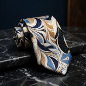 Moderne Swirl Art Deco Muster Krawatte