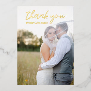 Moderne Sydney Dankeskarten zur Hochzeit Folieneinladung