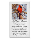 Moderne Sympathiekarte mit Kardinal Bird Magnetische Visitenkarte (Vorderseite Vertikal)