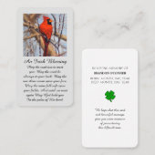 Moderne Sympathiekarte mit Kardinal Bird Visitenkarte (Vorne/Hinten)