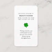 Moderne Sympathiekarte mit Kardinal Bird Visitenkarte (Rückseite)