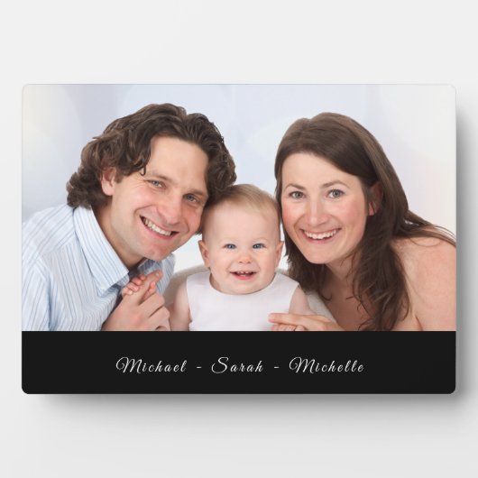 Moderne Tabletop Plaque mit benutzerdefiniertem Fo Fotoplatte (Vorderseite)