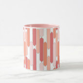 Moderne Tabs, Rosa, Pfirsich und Korallen Tasse (Zentrum)