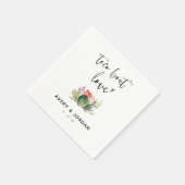 Moderne Taco Bout Liebe Cactus succulent Wedding Serviette (Ecke)