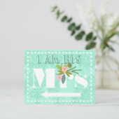 Moderne tadellose Damast-Hochzeit Postkarte (Stehend Vorderseite)