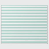 Moderne tadellose grüne Farbe Stripes Muster Geschenkpapier (Flach)
