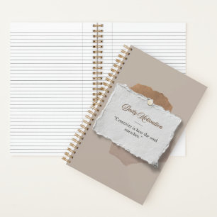 Moderne tägliche Motivation Soft Mocha Mist Notizblock