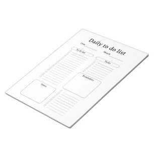 Moderne tägliche To-Do-Liste Notizblock