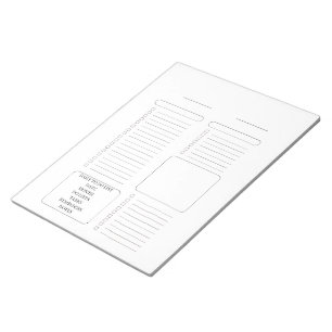 Moderne tägliche To-Do-Liste Notizblock