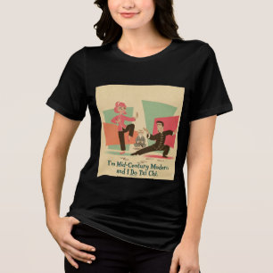 Moderne Tai Chi im Stil der Mitte des 20. Jahrhund Tri-Blend Shirt