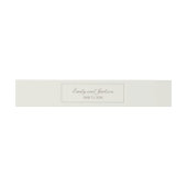 Moderne Tan Cream Script Wedly Bly Band (Flach)