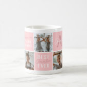 Moderne Tante Tante Tante Foto Collage Rosa Kaffeetasse (Mittel)