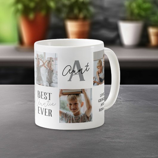 Moderne Tante Tante Tante FotoCollage Kaffeetasse