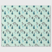 Moderne Tänzer geben Wrap-Set Geschenkpapier (Flach)