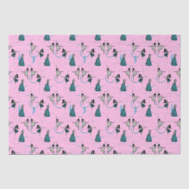 Moderne Tänzer geben Wrap-Set Seidenpapier