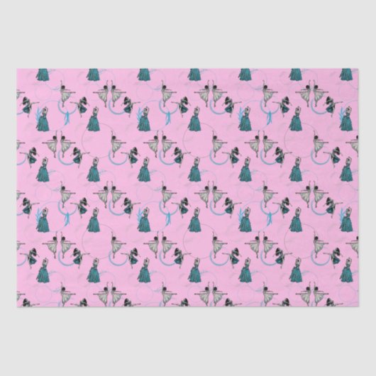 Moderne Tänzer geben Wrap-Set Seidenpapier (Vorderseite)