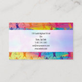 Moderne Tänzer und Fitness Studio Visitenkarte (Rückseite)