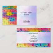 Moderne Tänzer und Fitness Studio Visitenkarte (Vorne/Hinten)