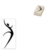 Moderne Tänzerin Rubber Art Briefmarke Gummistempel (Stempel)