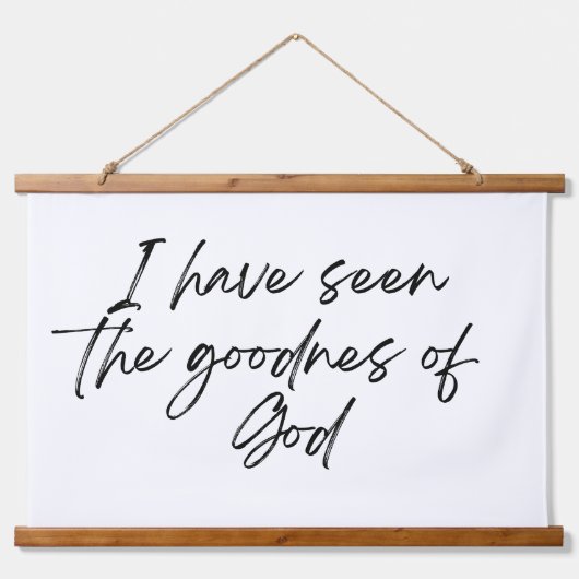 Moderne Tapisserie aus Holz Wandteppich Mit Holzrahmen (Vorne)