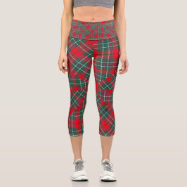 MODERNE TARTAN-LEGGINGS MIT KÜHLKLAN CAPRI LEGGINGS
