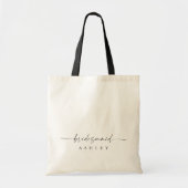 Moderne Tasche Personalisiert Name Bridesmaid (Vorne)