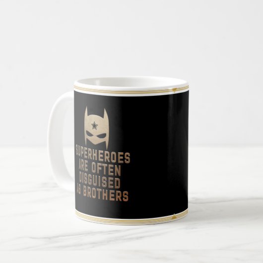 Moderne Tasse "Brothers Superhero" (Vorderseite Links)