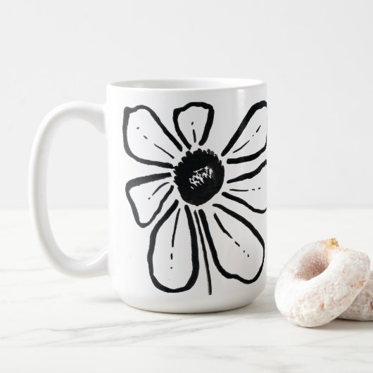 Moderne Tasse der Blume (Mit Donut)