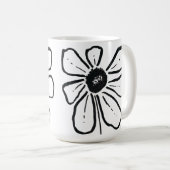 Moderne Tasse der Blume (VorderseiteRechts)