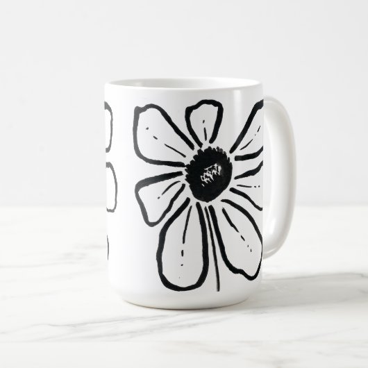 Moderne Tasse der Blume (VorderseiteRechts)