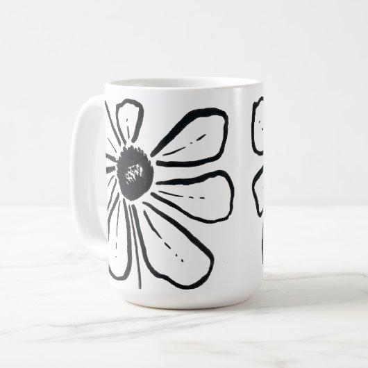 Moderne Tasse der Blume (Vorderseite Links)