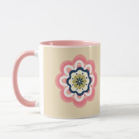 Moderne Tasse der Blumenpastel (Links)