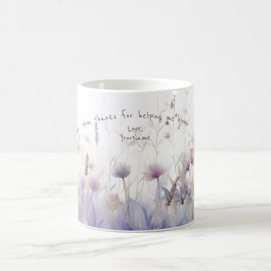 Moderne Tasse der Mama mit handgeschriebenen Schri (Mittel)